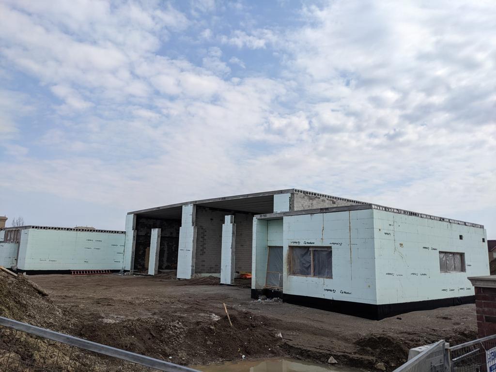 Fire station under construction